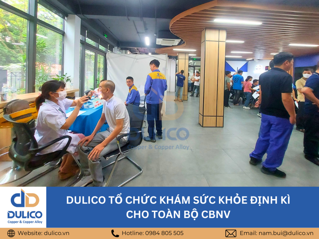 Dulico organizes periodic health check-ups for all employees - Tu Liem Factory