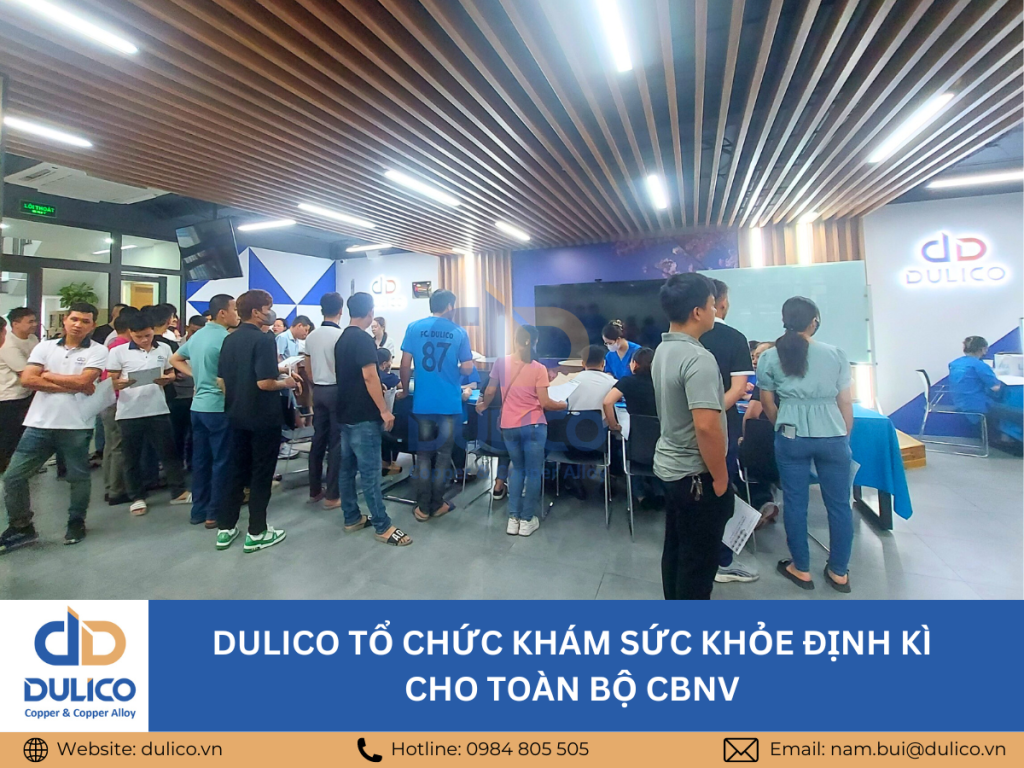 Dulico organizes periodic health check-ups for all employees - Tu Liem Factory