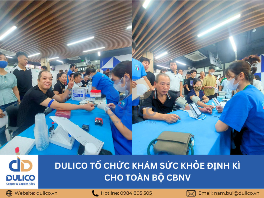 Dulico organizes periodic health check-ups for all employees - Tu Liem Factory