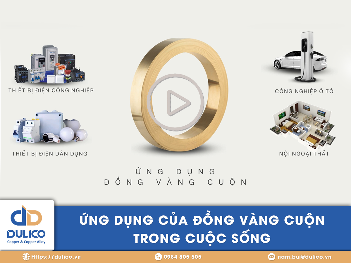 ỨNG DỤNG CỦA ĐỒNG VÀNG CUỘN TRONG CUỘC SỐNG